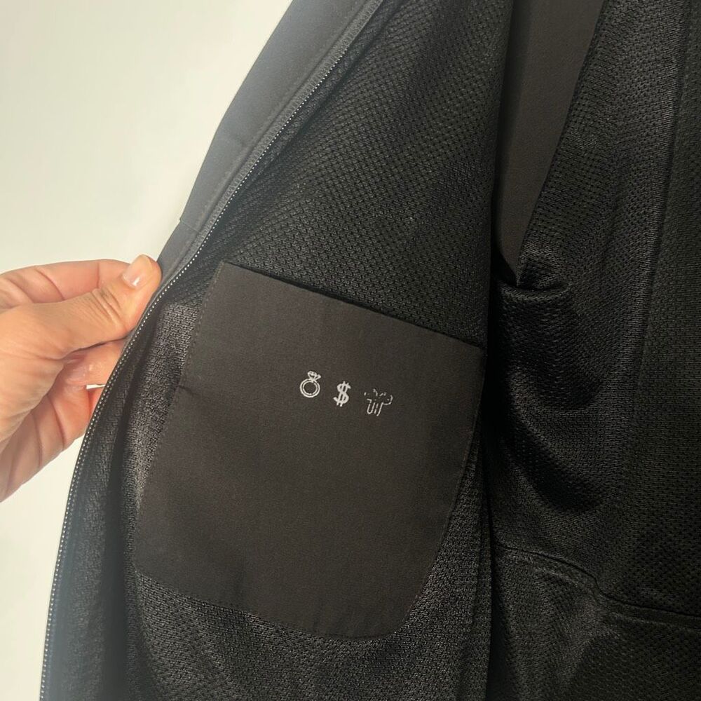 FIGS Technical Collection Scrub Jacket Black Size Small S - Picture 4 of 8